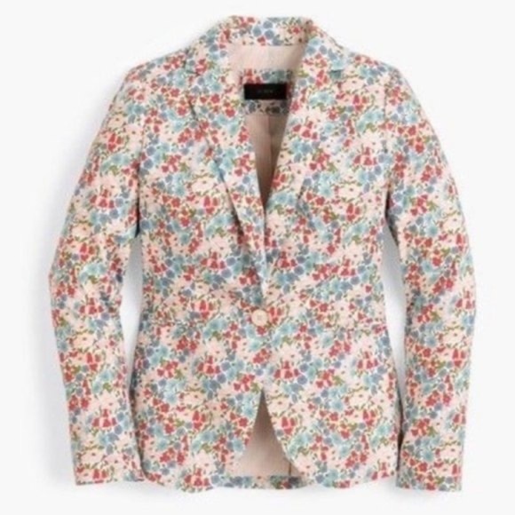 J. CREW x LIBERTY LONDON Campbell Blazer Size 6 - Picture 1 of 10